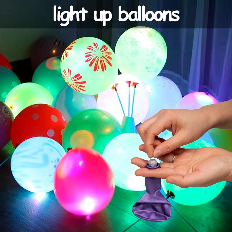 50 Stück Becher Kleine Runde Kugel Lichter Ballons LED Blinkende Leuchten Laternenlicht für Hochzeit Party Geburtstag Dekoration