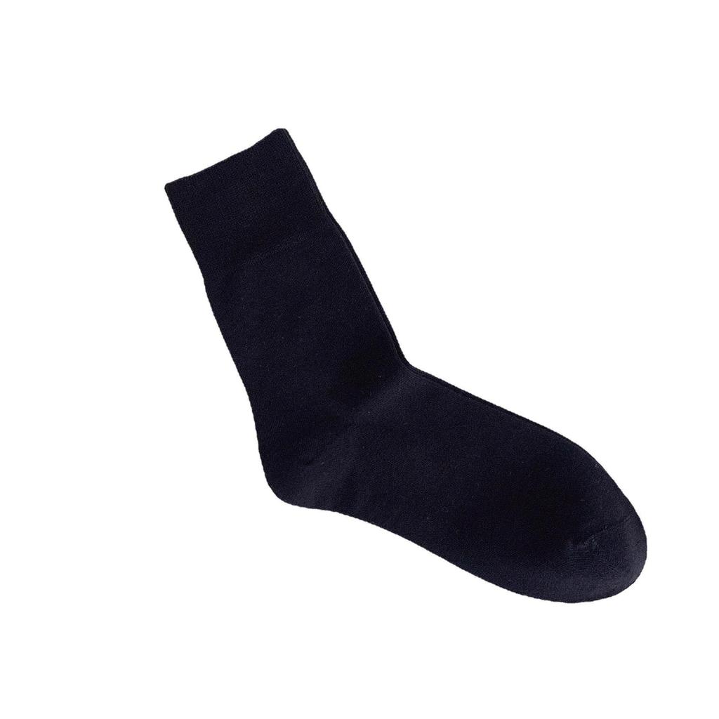 Women's Early Autumn Mid-Calf Seamless Slouch Socks - Japanese Combed Cotton, Solid Color, Postpartum-friendly