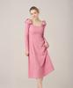 SQUSQUARE Audrey Ribbon Dress_Rose Pink