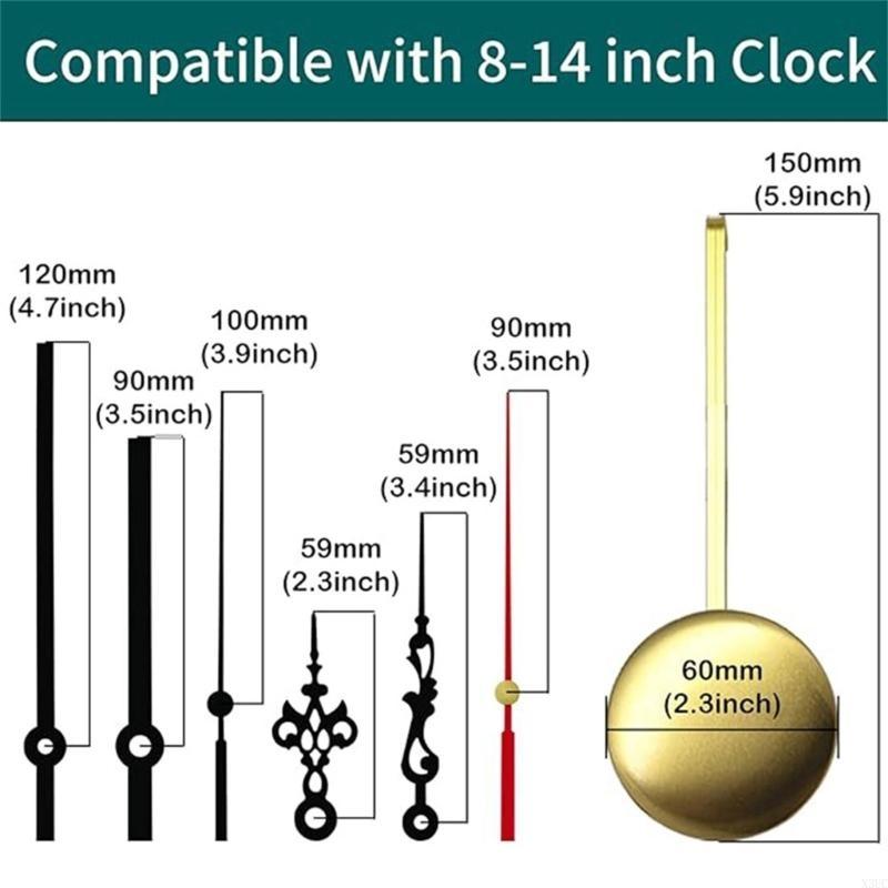 Accurate Timekeeping Pendulum Clock Motor Pendulum Clock Movement With Multiple Hands,for Customs Wall Clock Accessories X3UC
