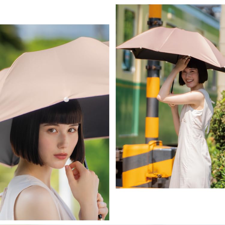 Sun Blackout Dome Black Light UV Heat Suitable for Rain or Folding 55cm Perfect for and Stylish and Cute for Product [2025] Wpc. Umbrella, Parasol,