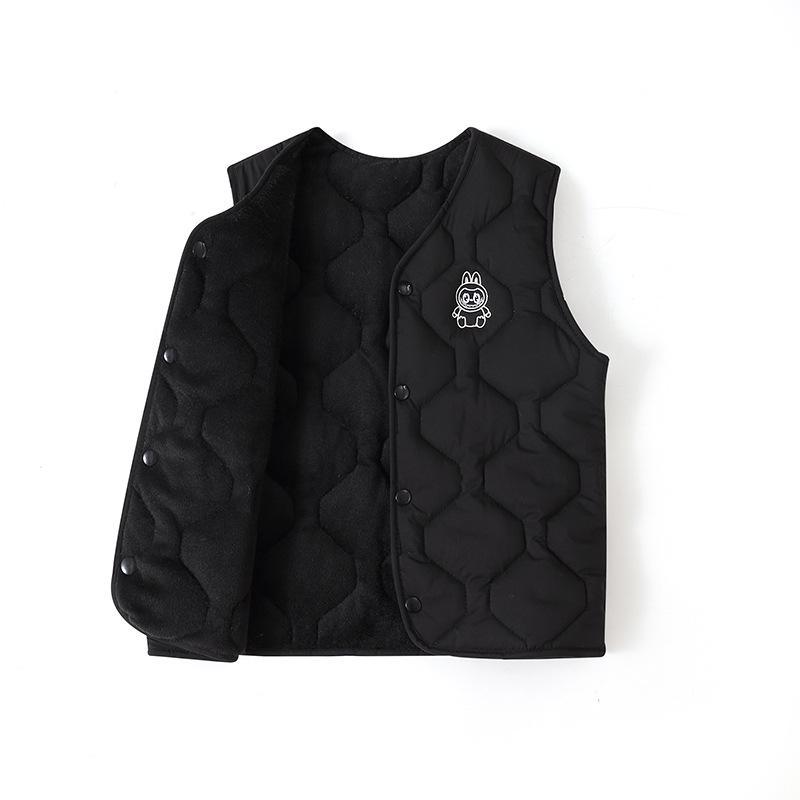 Children's Trendy Cotton Down Vest - Autumn & Winter Sleeveless Jacket for Boys & Girls