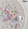 Mixed Cute Mini Colorful Resin Line Bowknot Bow Tie Ribbon Nail Art Decorations DIY Manicure Rhinestones Accessories