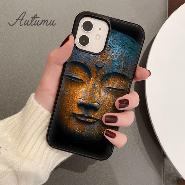 Buddha Phone Case for iPhone 11 12 13 14 Pro Max Mini X XR XS SE 2020 5 6S 7 8 Plus Samsung Galaxy S21 S22 Cover Shell