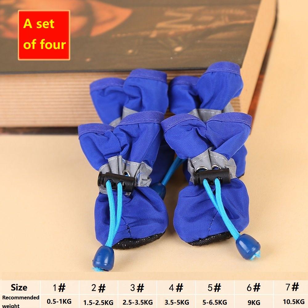 4PCS Small Dog Shoes Hiking Boots Waterproof Dog Shoes Medium Slippers for Puppy Boots Shoes for Small Dogs XGX01