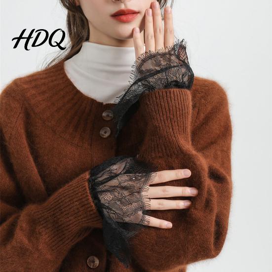Fake Sleeves for Women Lace Sleeve Cuffs Elastic Wrist Detachable False Romantic Cuffs Elegant Clothing Accessory Wedding Cosplay Halloween