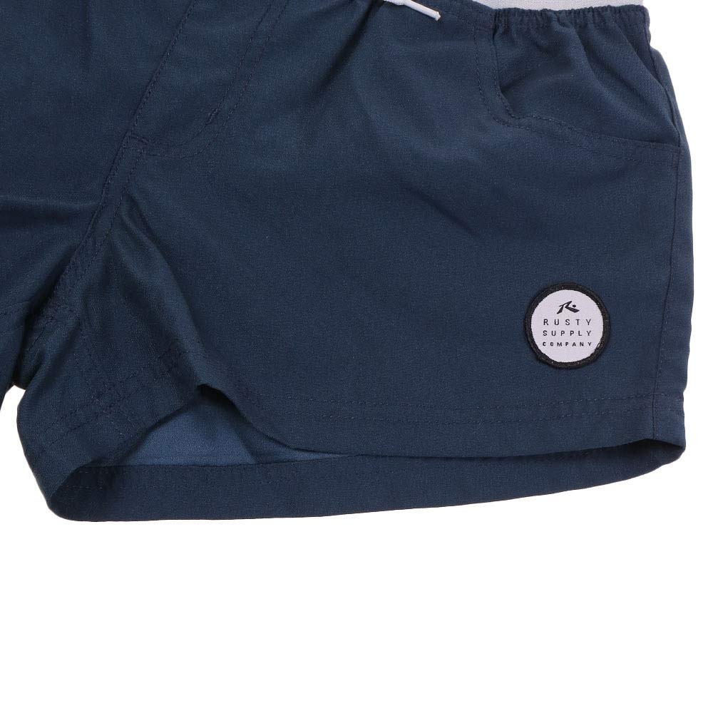 Rusty Board Simple for Marine Sports and Size Size L Women's Shorts, Design, Leisure, 938400, Navy,