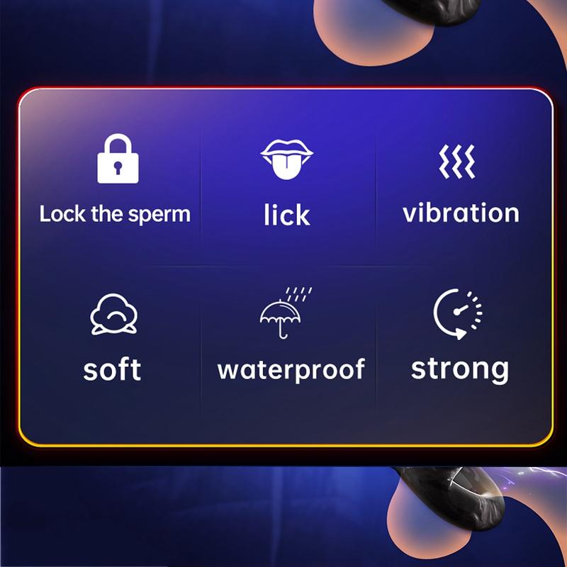 Vibrator Penis Ring Adult Men Delay Ejaculation Cock Penisring For Male Dick Sleeve Couple Sex Toy