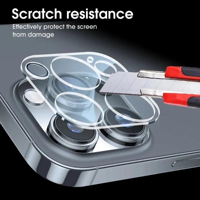Camera Lens Tempered Glass Films for iPhone 16 Pro Max 15 Pro 14 Plus 13 Mini Apple Phone Rear Cameras Screen Protectors Cover