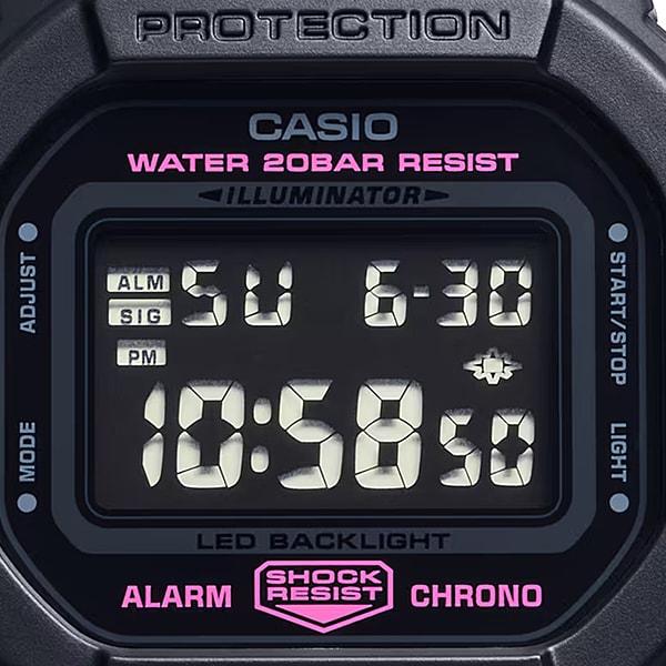 Casio Men's G-SHOCK DW-5600PK-1JR [G-SHOCK 5600 SERIES Pink Ribbon Model] Square Watch Black