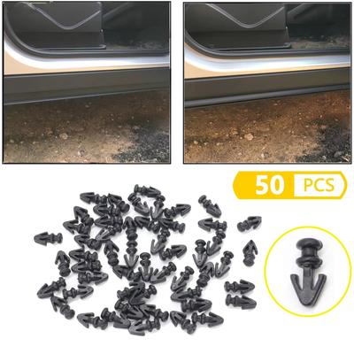 50 Adet Oto Sabitleyici Klips Yedek Alt Dış Fitil Kapı Contası MK2 MK3 MK4 için Klips Perçin Otomotiv Parça Aksesuarı