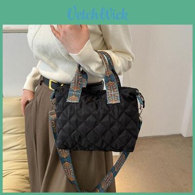 Stylish Winter Embroidered Crossbody Shoulder Bag For Women 2023 Trendy Quilted Handbag
