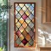 Bathroom Window Privacy Light Film Sticker Texture Colored Static Glass Film UV for Blocking Waterproof Dustproof Home Decor Frosted