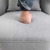 Armchair Living Room Relaxing Chair Lounge Chair Resting Chair with Back Cushion, Wooden Legs, Reading Chair with Linen Look