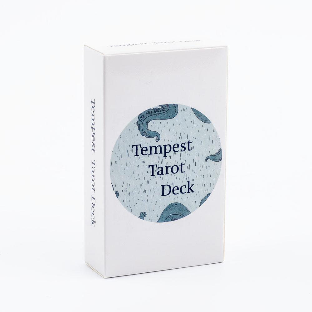 Ocean Themed Tempest Tarot Deck 78 Card Divination Set 10.4*6.1cm Beautifully Designed for Board Games and Tarot Reading