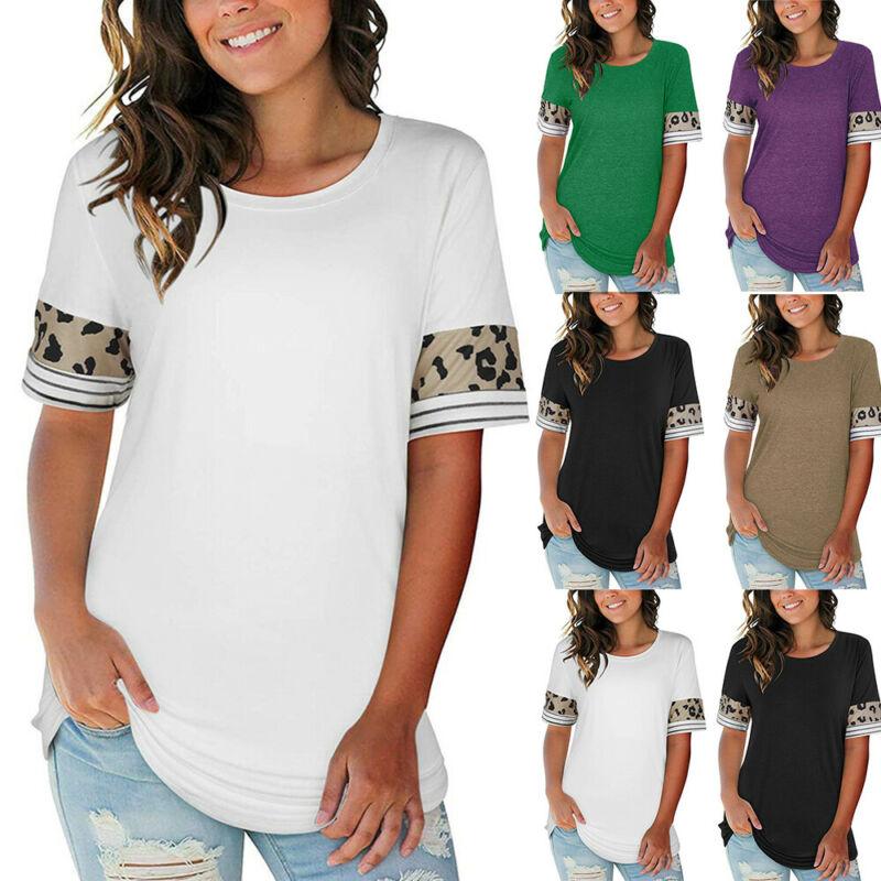 Womens Printed Crew Neck T-Shirts 