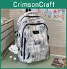Art Student Backpack With Ink And Wash Print Designs For Teens Daily School Use