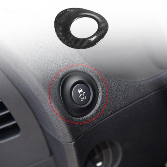 Real Carbon Fiber Limited Slip Button Frame Trim For Nissan 370Z Z34 2009-