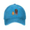 I Draw Chibi Chiyo Chan's Dad Azumanga Daioh Sport Retro Denim Washed Baseball Caps Female Cowboy Hats Hiking Peaked Cap