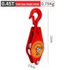 Heavy-Duty Mini Lifting Pulley with Hook and Positioning Wheel
