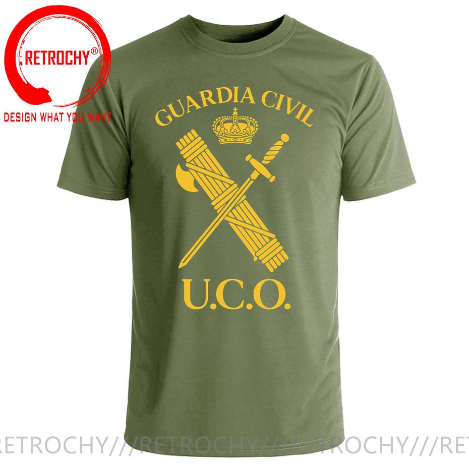 Uco Guardia Civil EspaA PolicA T Shirt Unisex Spain Guardia Civil TShirt Unisex Military Army Summer Streetwear Tops Tee Shirt