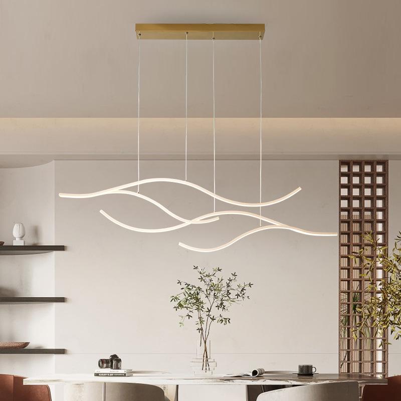 Gold LED Ceiling Light, Nordic Flower Design, Modern Minimalist Style for Living Room or Bedroom