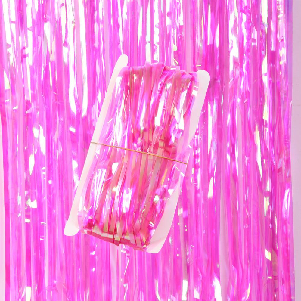 Candy Vibrant 1x2m Rain Curtain In Orange Green Yellow Pink Purple For Festive Decor Party
