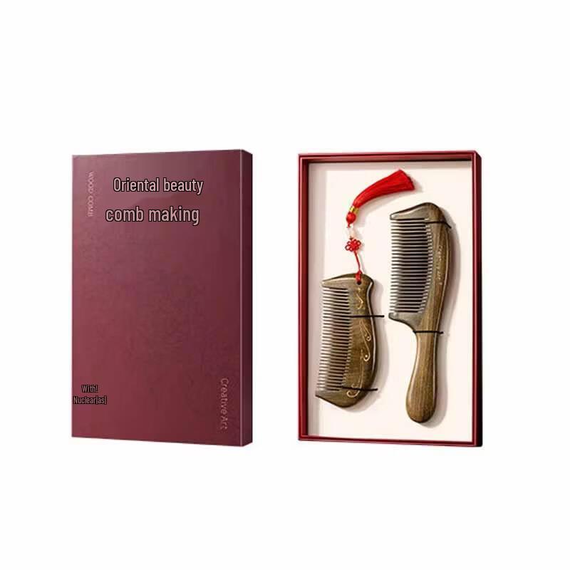 Creative Art Green Sandalwood Comb Set