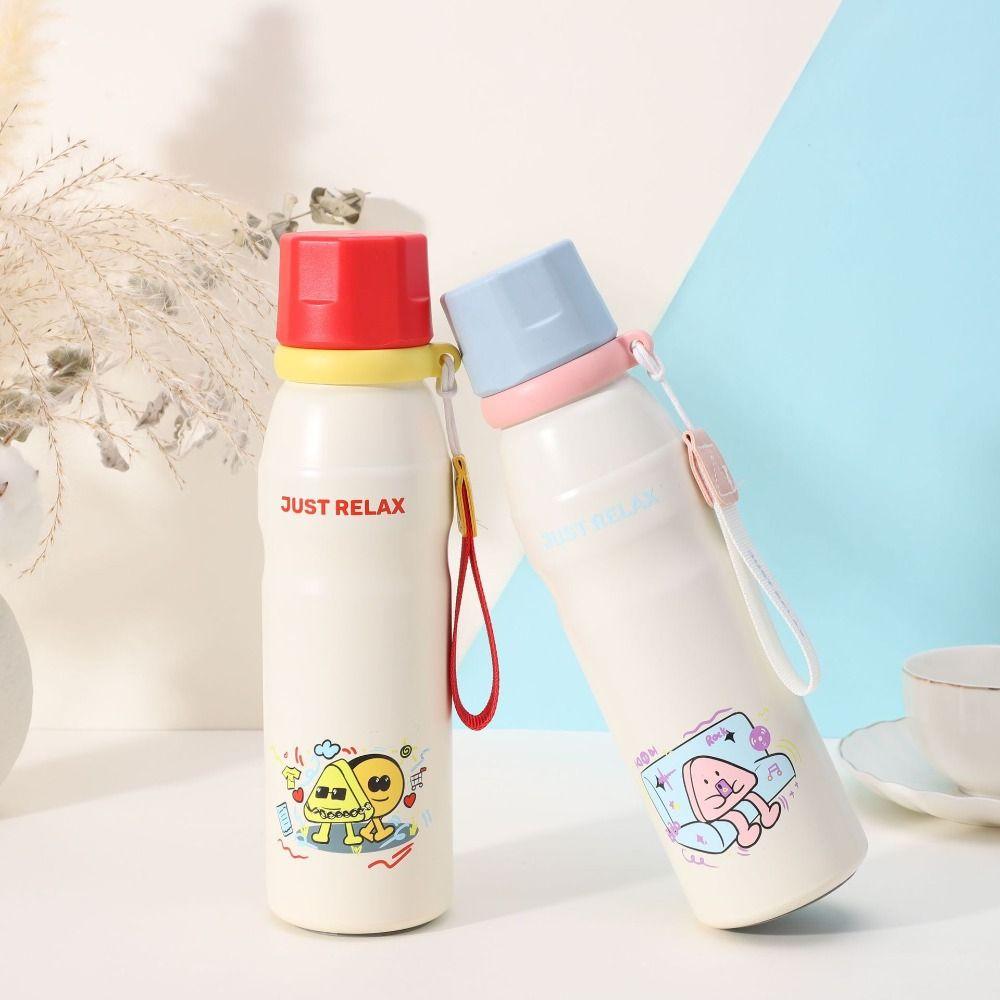 Large Capacity Cartoon Insulation Cup 316 Stainless Steel Thermos Water Bottle  Travel Tumbler