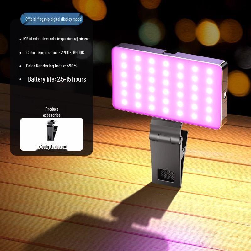 Portable Fill Light Camera for Photography & Streaming - Mini Selfie Beauty Device