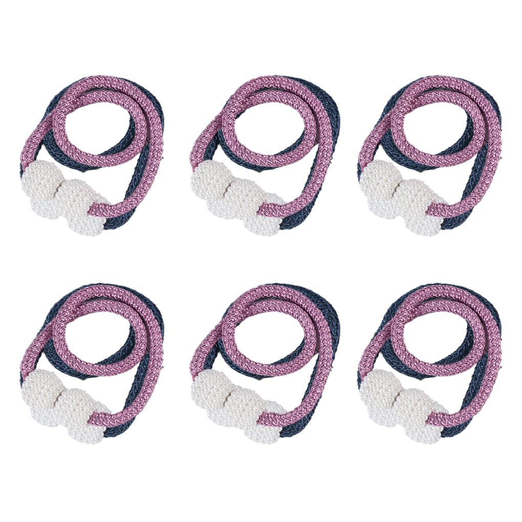 

WUISOLQP 6 шт. в упаковке/лот Магнитные подхваты для штор с простой установкой Удерживают шторы Простая в установке магнитная клипса для штор Pearl, бледно-фиолетовая