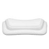 Bath Pillow High Elastic Soft Relaxing Portable Bathtub Pillow for Arc Round Oval Tubs White Length 31cm Width 20cm