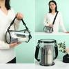 Transparent Laser Crossbody Bag For Women Cylindrical Fashion Mini Shoulder Messenger Bag PVC Jelly Small Tote Bag