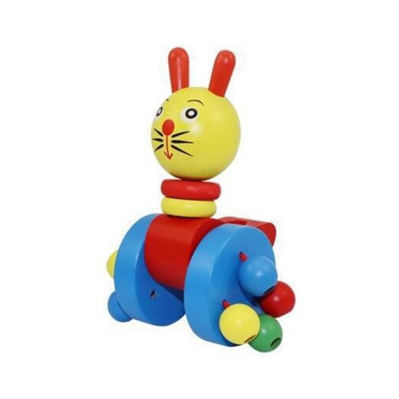 Wooden Pushing Toy For Baby Hand Eye Coordination Toy for Ages 18-36 Months Physical Development Waddling Toy