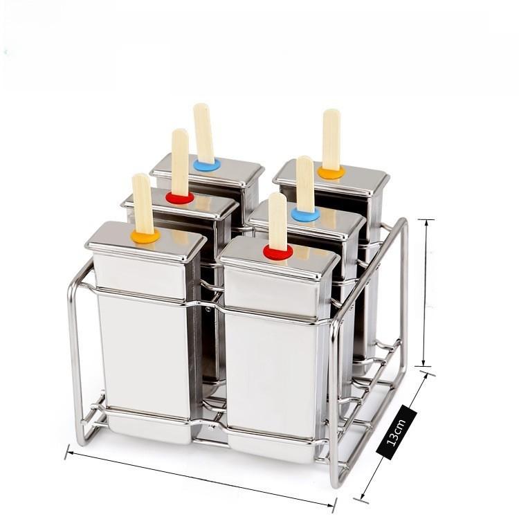 Modern Stainless Steel Ice Molds With Dual Slots For Home Use And Commercial Freezing