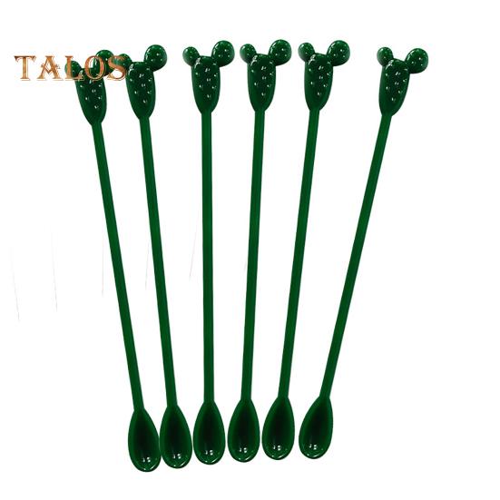 

палочки для смешивания, 6 шт., широкое применение, легко моется, уникальные палочки для коктейлей для рождественской вечеринки, винные аксессуары для столовой темно-зеленого