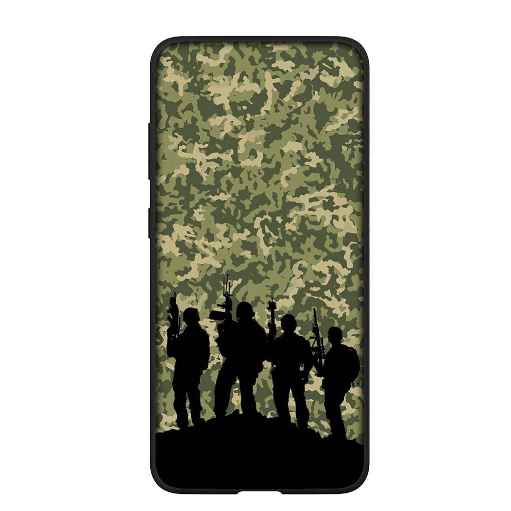 Phone Case for Samsung Galaxy S25 S24 S23 iPhone 16 15 Xiaomi Redmi Note 14 13 12 16E X 11 Pro Max Moto Huawei Art Military Army Camouflage Camo Cover