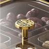 Retro Chinese Wood Grain 4-Compartment Snack Box