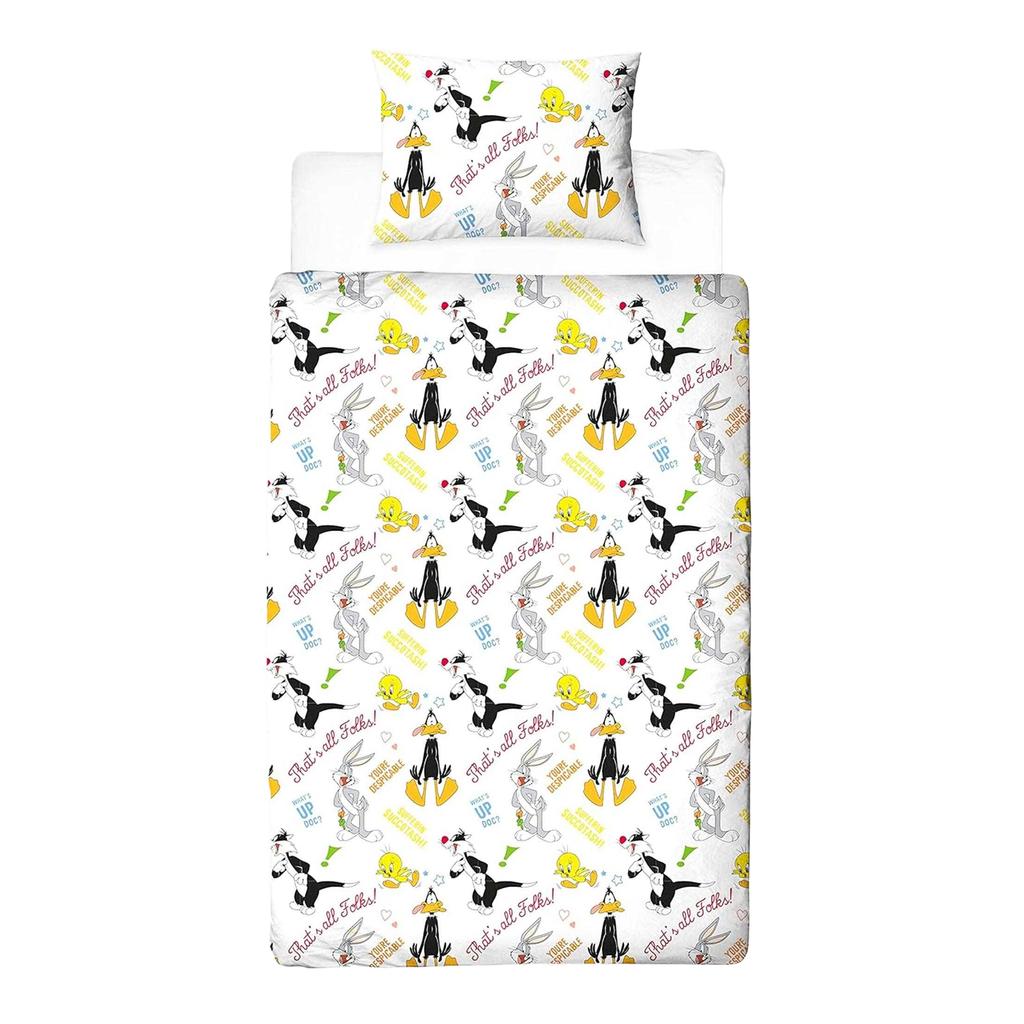 Looney Tunes Thats´s All Folks Reversible Duvet Set