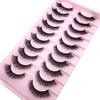 AMSDCN Artificial Mink Short Natural Dramatic False Eyelashes Short Eyelashes 10 Pairs of 3D Eyelash Makeup False Eyelashes