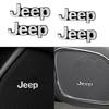 2/4pcs 3D Aluminum Car Audio Speaker Emblem Sticker Badge Decoration For Renegade Grand Cherokee Compass Wrangler Gladiator