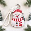 Lightweight Leather Keychain PU Leather Couple Christmas Pendant  Couple Holiday Gift