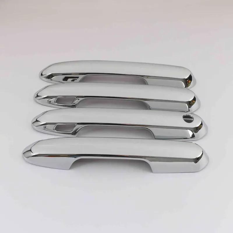 For Toyota Highlander Kluger    Carbon Car Exterior Door Handle Frame Protect Decoration Cover Trim Accessories