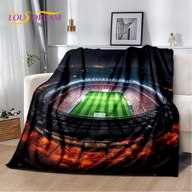 29 Stil Futbol Sahası Futbol Spor Karikatür Yumuşak Battaniye, Ev Yatak Odası Yatak Kanepe Seyahat Örtüsü Çocuk Hediyesi için Yumuşak Atma Battaniye