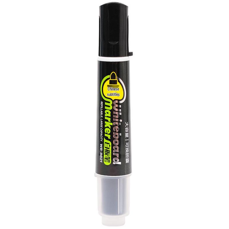 Erasable Large-Capacity Whiteboard Marker with Thick Round Tip for Office and Teaching.