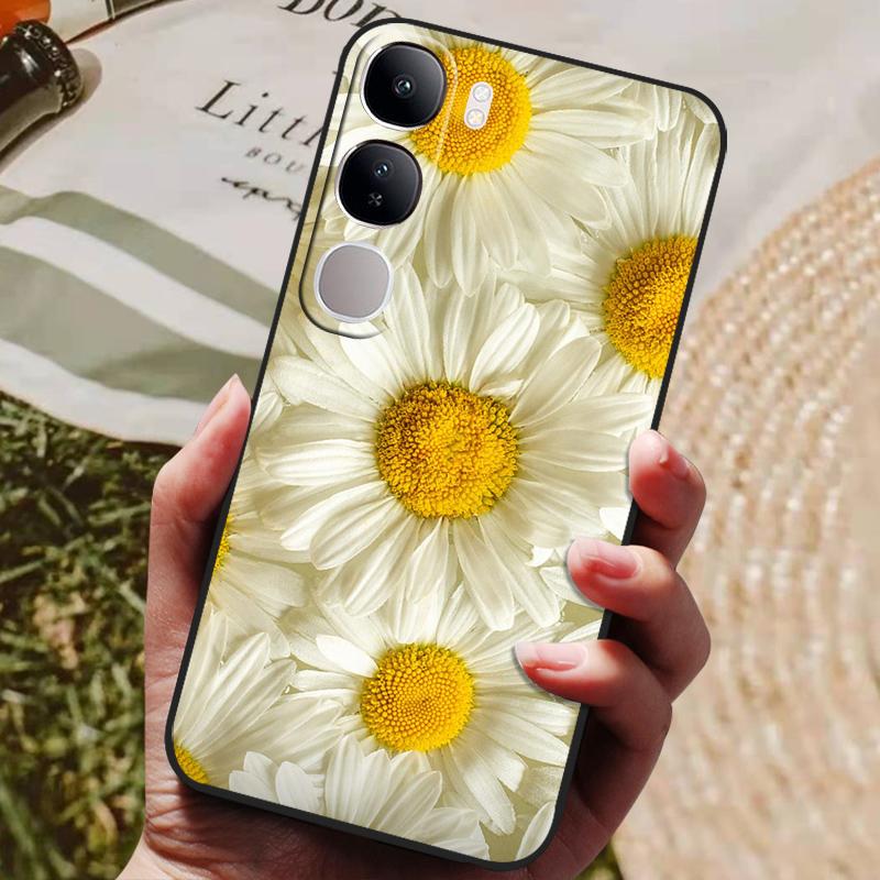 For Vivo V40 Lite 4G 5G V40Lite (IDN) V40E V 40 SE Case Luxury Painted Phone Silicon Back Cover For Vivo Y200 Y300 Cases Shell