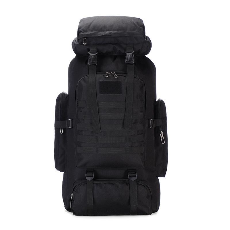 

New Outdoor Backpack Camouflage Hiking Tactical Backpack Mountaineering Big Backpack Men s Camping Travel Bag чёрный