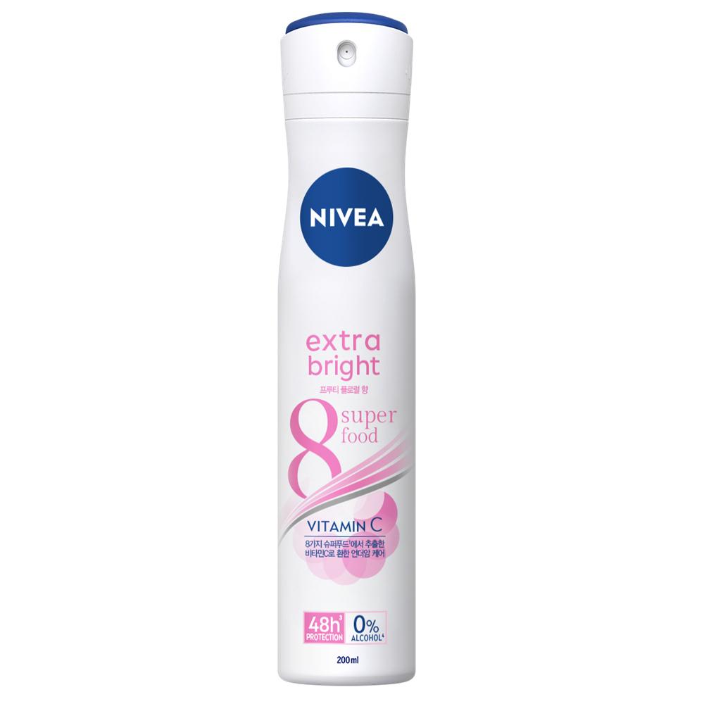 Nivea Deodorant Spray 200ml (Dry/Bright/Pearl & Beauty) Choose 1 of 3