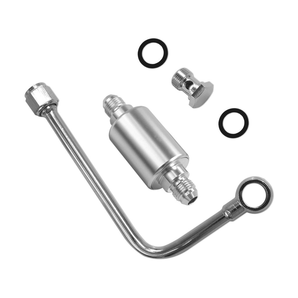 8131 Performer Carb Fuel Line Kit Fuel Filter -6 AN Inlet