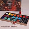 Zhan Sheng Traditional Chinese Watercolor Pigments for Beginners - Ancient Color Ink Painting Supplies for Kids